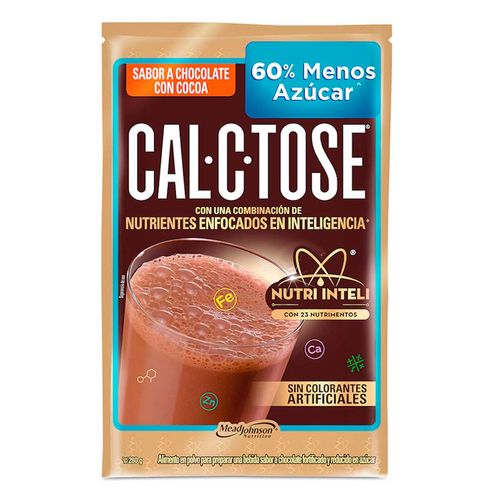 Alimento en Polvo Cal-C-Tose 60% Menos Azúcar Bolsa 280 g
