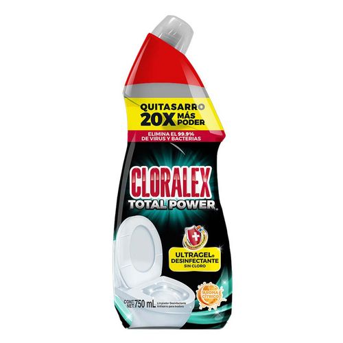 Limpiador de Baños Cloralex Total Power Ultragel Cuello de Pato Sin Cloro 750ml