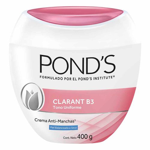 Crema Facial Pond's Antimanchas Clarant B3 400g