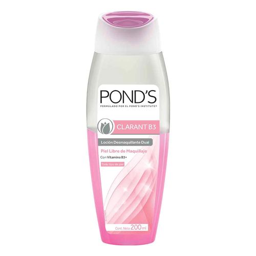 Loción Facial Desmaquillante Pond's Clarant B3 Dual 200ml