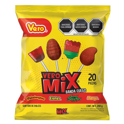 Paletas Vero Mix Fuego 290g