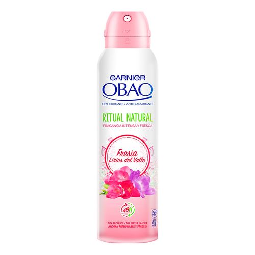 Antitranspirante en Aerosol Garnier Obao Ritual Natural Fresia Lirios 89g