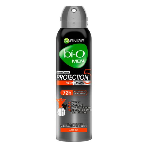 Antitranspirante en Aerosol Garnier bí-O Men Protección 5 Acerola 150ml