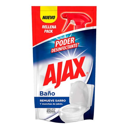 Limpiador de Baños Líquido Ajax Repuesto 650ml