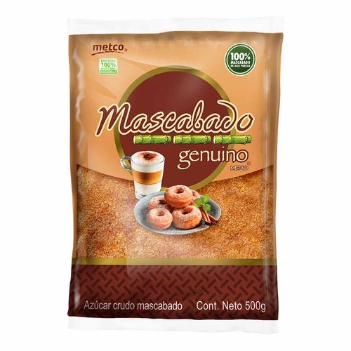 Azúcar Mascabado Genuino Metco Bolsa de 500g