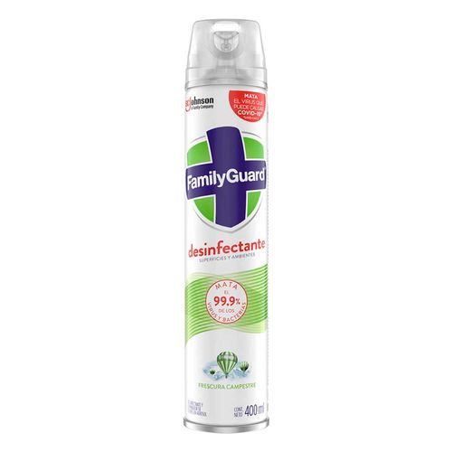 Desinfectante de Superficies en Aerosol Family Guard Frescura Campestre 400ml