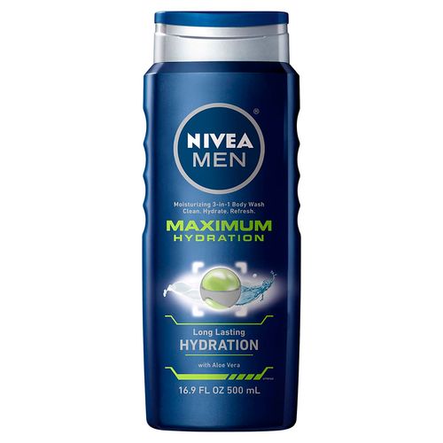 Jabón Corporal líquido NIVEA MEN 3 en 1 Maximum Hydration 500ml