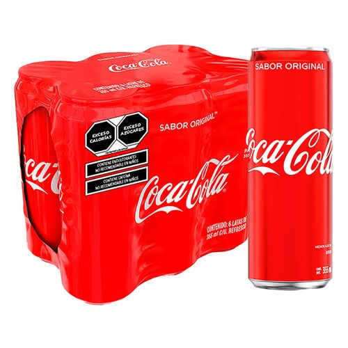 Refresco Coca-Cola Original 355ml 6 Pack