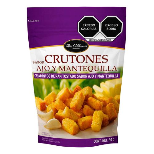 Crutones Mrs Cubbison´s Sabor Ajo y Mantequilla 80g