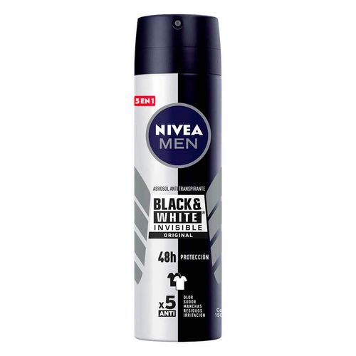 Antitranspirante en Aerosol Nivea Men Invisible Black & White Power 150ml