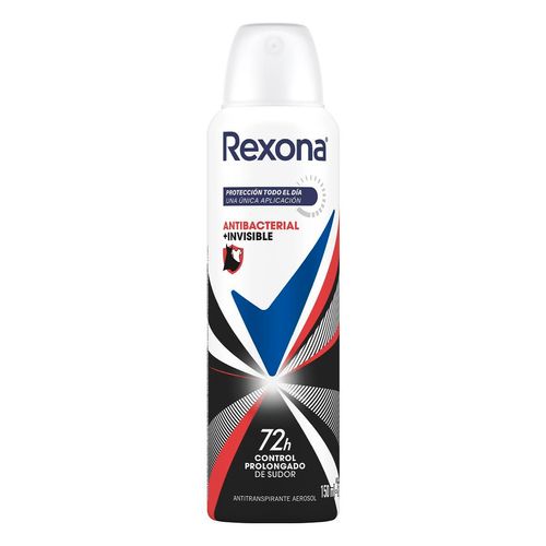 Antitranspirante Rexona Women Antibacterial + invisible en Aerosol para Mujer 150ml