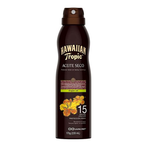 Bronceador Hawaiian Tropic Argán Oil 15 FPS C-Spray 170g