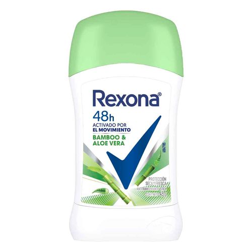Antitranspirante Rexona Women Bamboo & Aloe Vera en Stick para Mujer 45g