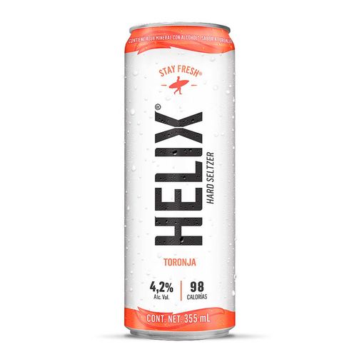 Bebida Hard Seltzer Helix Toronja 355ml.
