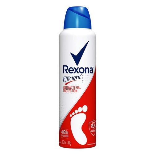 Desodorante para Pies en Aerosol Rexona Efficient Antibacterial 153ml