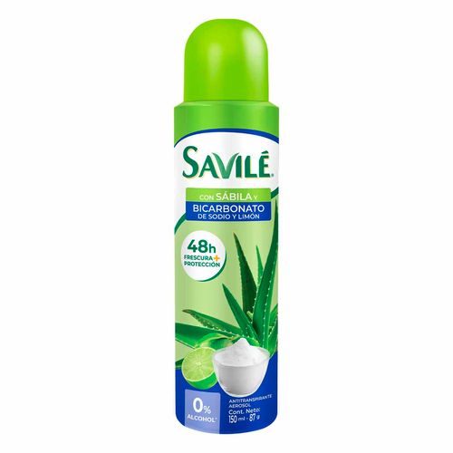 Antitranspirante en Aerosol Savilé Bicarbonato Limón 87g