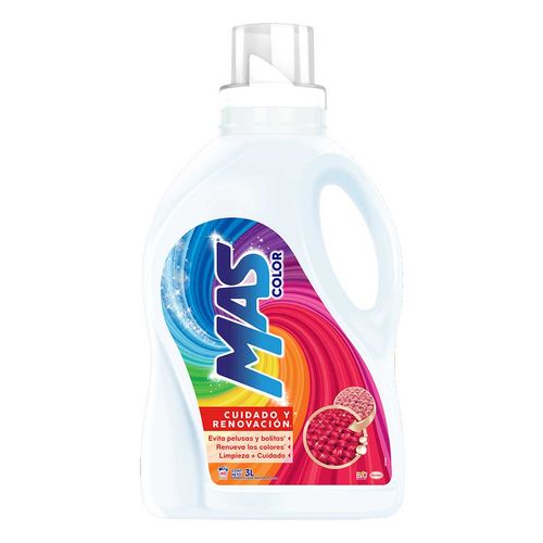 Detergente Líquido MAS Color 3L