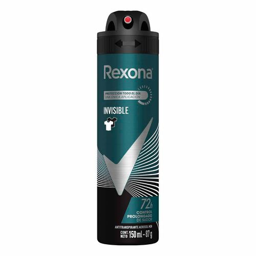 Antitranspirante Rexona Men Invisible en Aerosol para Hombre 150ml