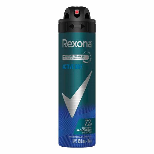 Desodorante en Aerosol Rexona Men Active Dry para Hombre 150ml