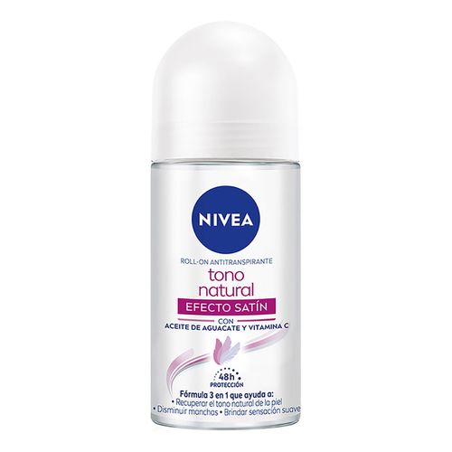 Antitranspirante en Roll On Nivea Aclarado Efecto Satín 50ml