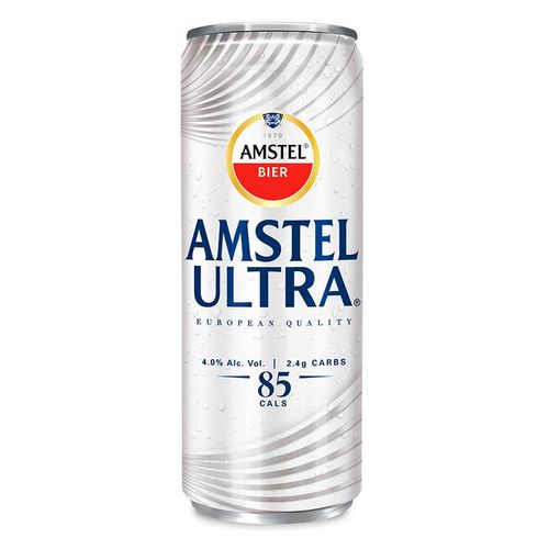 Cerveza Clara Amstel Ultra Lata de 355ml