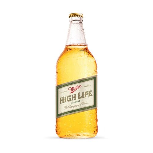 Cerveza Clara Miller High Life Botella 940 ml.