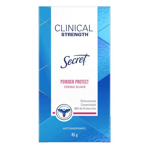 Antitranspirante en Crema Secret Clínico Powder Protect 45g