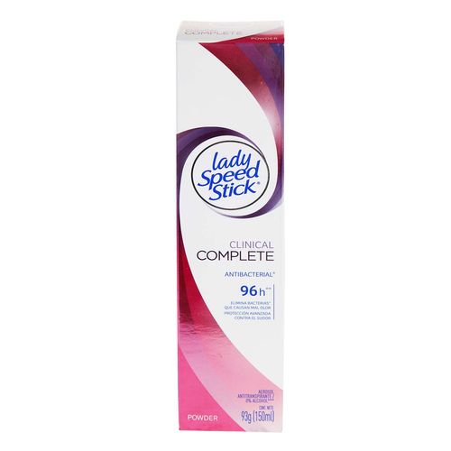 Antitranspirante en Aerosol Lady Speed Stick Clinical Complete 93g