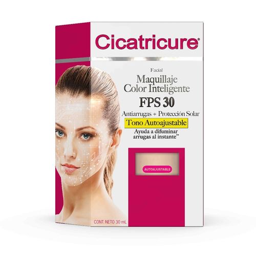 Maquillaje Líquido Cicatricure Color Inteligente FPS 50 Humectante 30ml