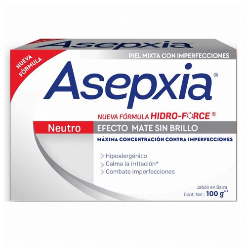 Jabón en Barra Asepxia Neutro 100g