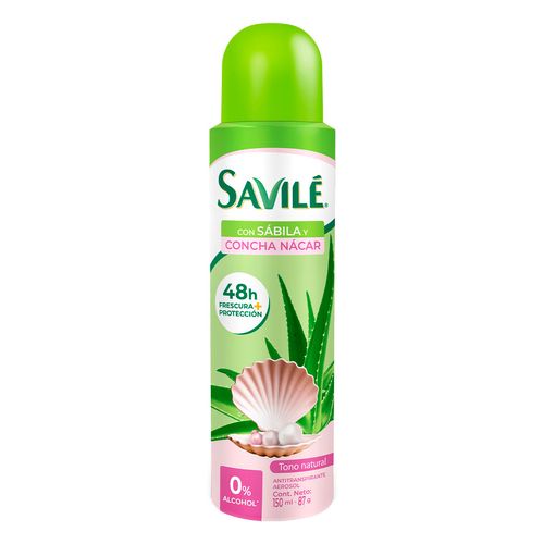 Antitranspirante en Aerosol Savilé Concha Nácar 150ml