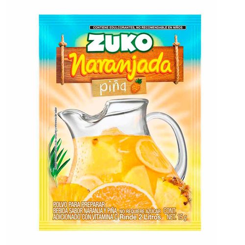 Saborizante Zuko Naranjada Piña Rinde de 15g.