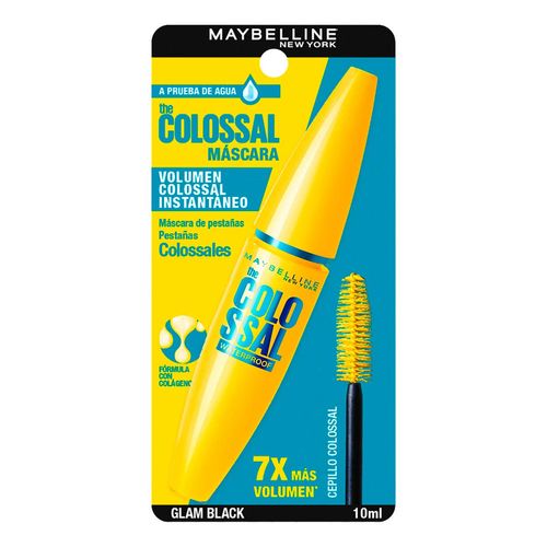 Máscara de Pestañas Maybelline New York Water Proof Colossal Black 9.25ml