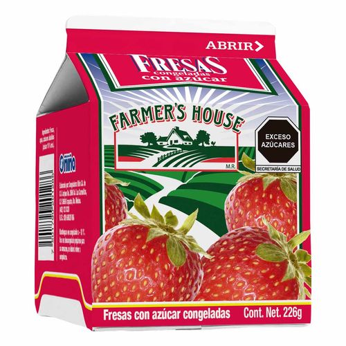 Fresas con Azúcar Congeladas Farmer´s House 226g