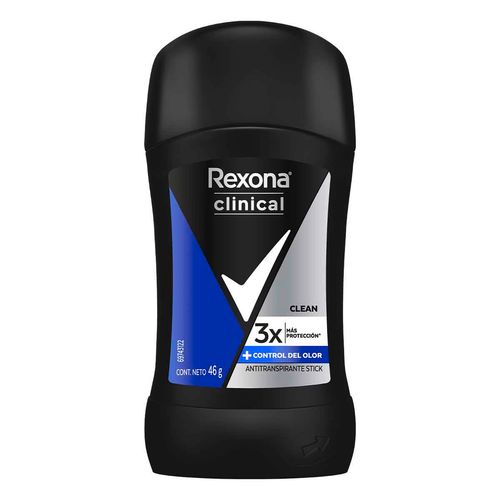 Antitranspirante en Barra Rexona Men Clinical Expert Clean 46g