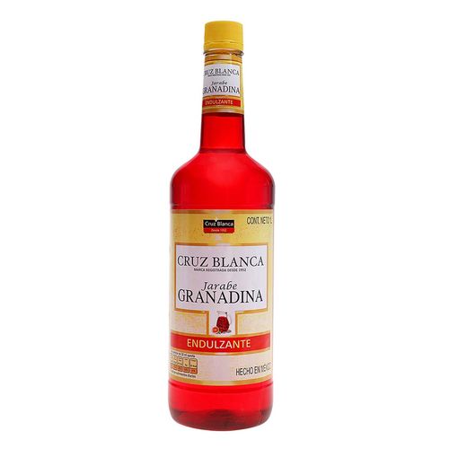 Vino Generoso Mexicano Tradicional Cruz Blanca de Jarabe Granadina1L.