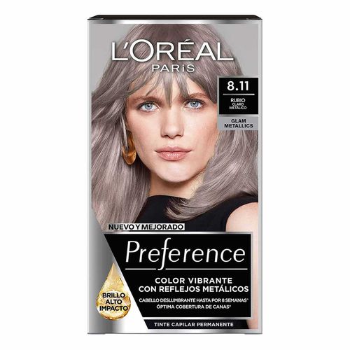 Tinte de Cabello Preference de L'Oréal Paris 8.11 Metallic Glam