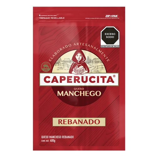 Queso Caperucita Manchego Rebanado 400g