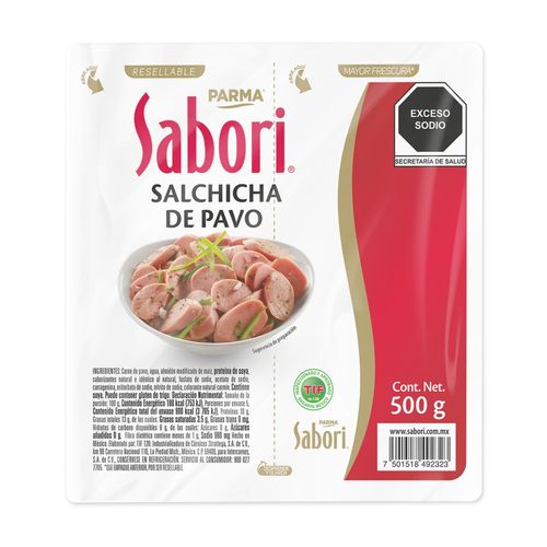 Salchicha de Pavo Sabori 500 gr