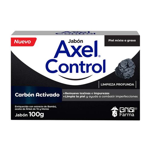 Jabón en Barra Axel Control Carbón Activado 100g
