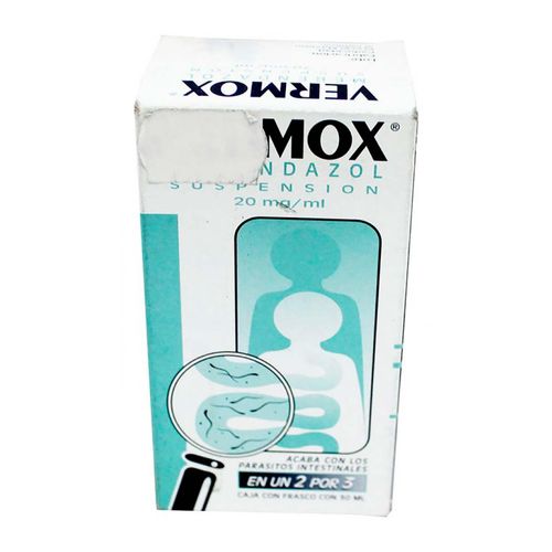 Suspensión Vermox Elimina Parásitos Intestinales Frasco con 30ml