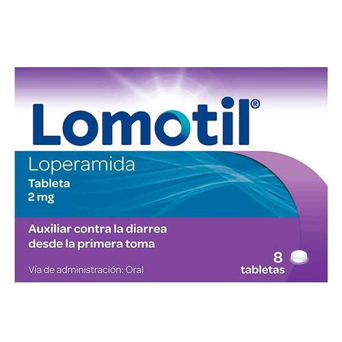 Tabletas Lomotil Antidiarréico 2mg con 8 tabletas