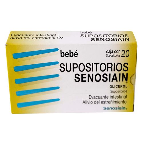 Supositorios para Bebé Senosiain Glicerol Caja con 20 Supositorios