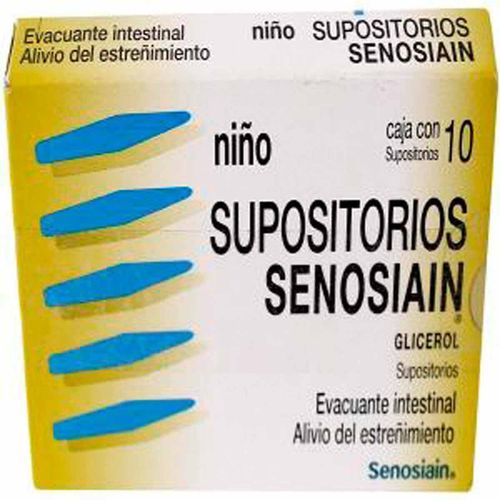 Supositorios para Niños Senosiain Glicerol Caja con 10 Supositorios