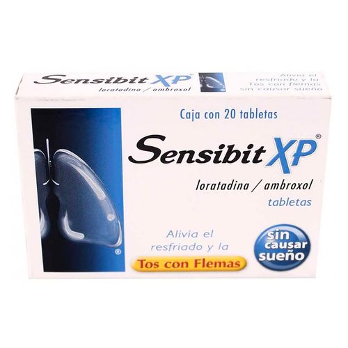 Tabletas Sensibit XP Tos con Flemas Caja con 20 Tabletas
