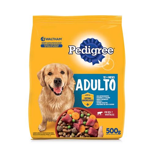 Alimento para Perro Pedigree para Adulto con Res y Vegetales 500g