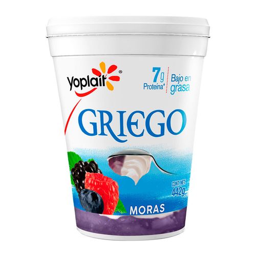 Yoghurt Yoplait Batido Griego Moras 442g