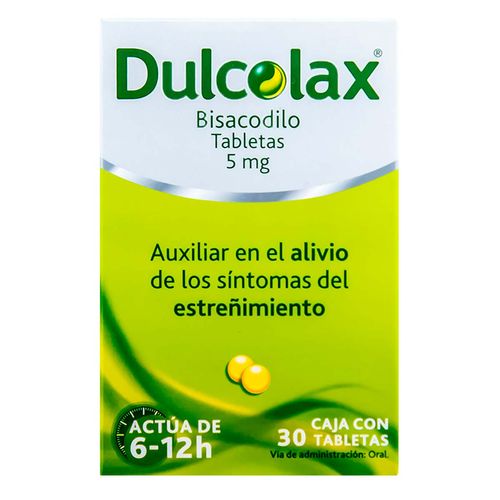 Tabletas Dulcolax 5mg Laxante Caja con 30 Tabletas