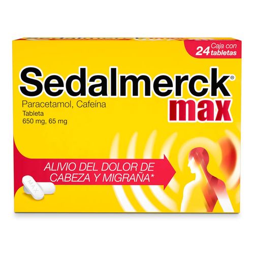 Tabletas Sedalmerck Max 24 Unidades