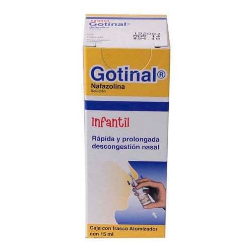 Solución Nasal Infantil Gotinal 0.5mg Frasco Atomizador con 15ml